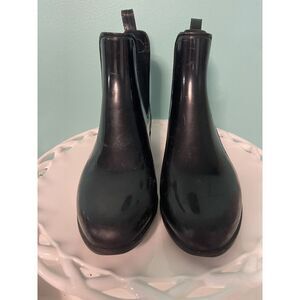 Sam Edelman Tinsley Rain Boots Matte Black Women's‎ Size 8 S-297